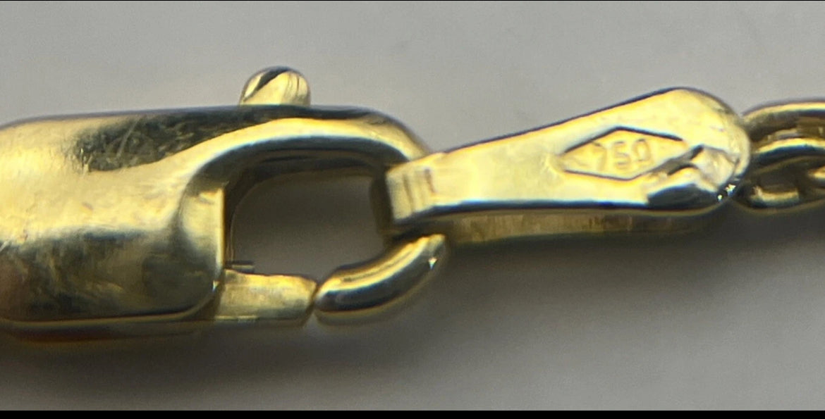 18k yellow gold necklace