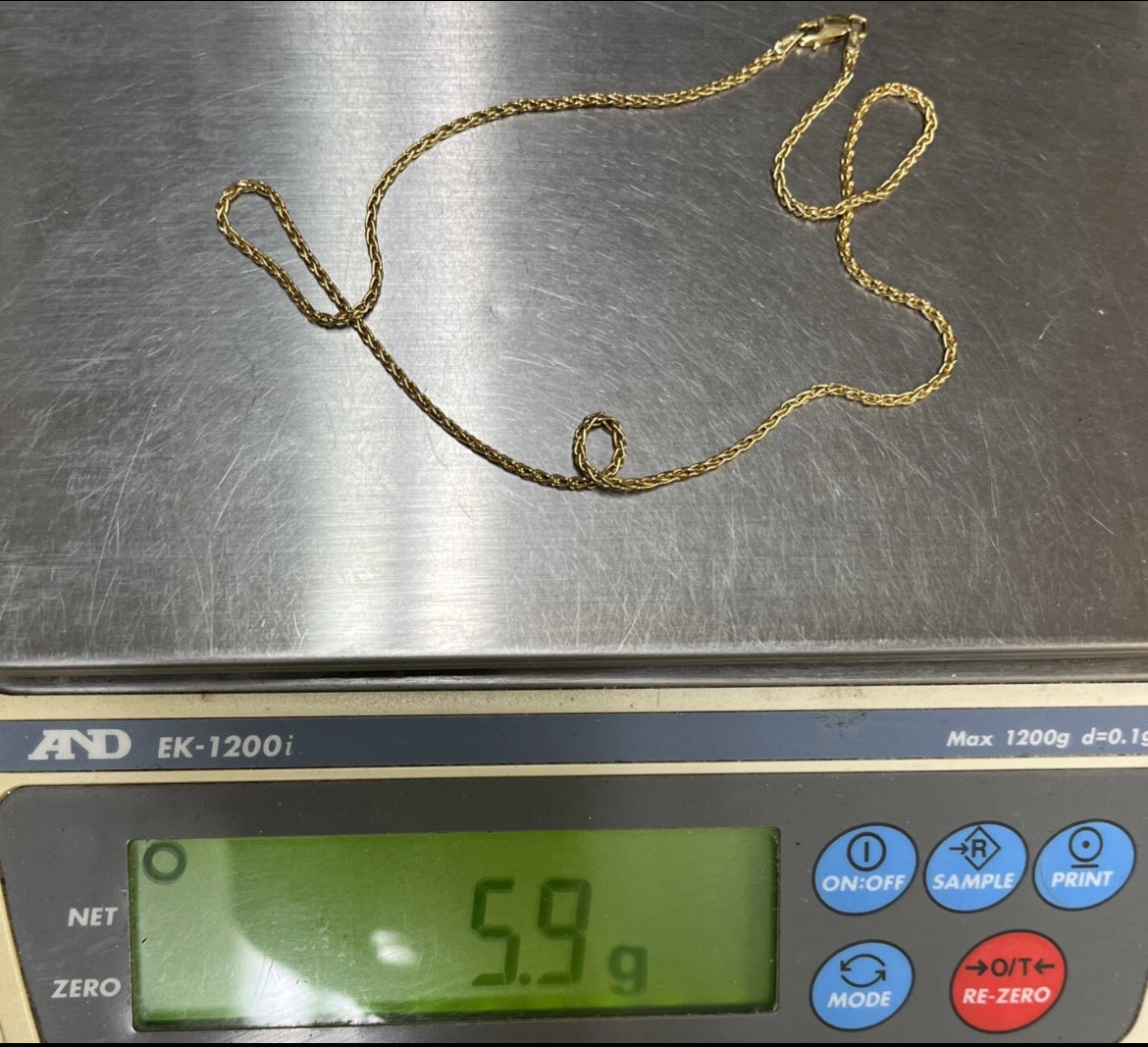 18k yellow gold necklace