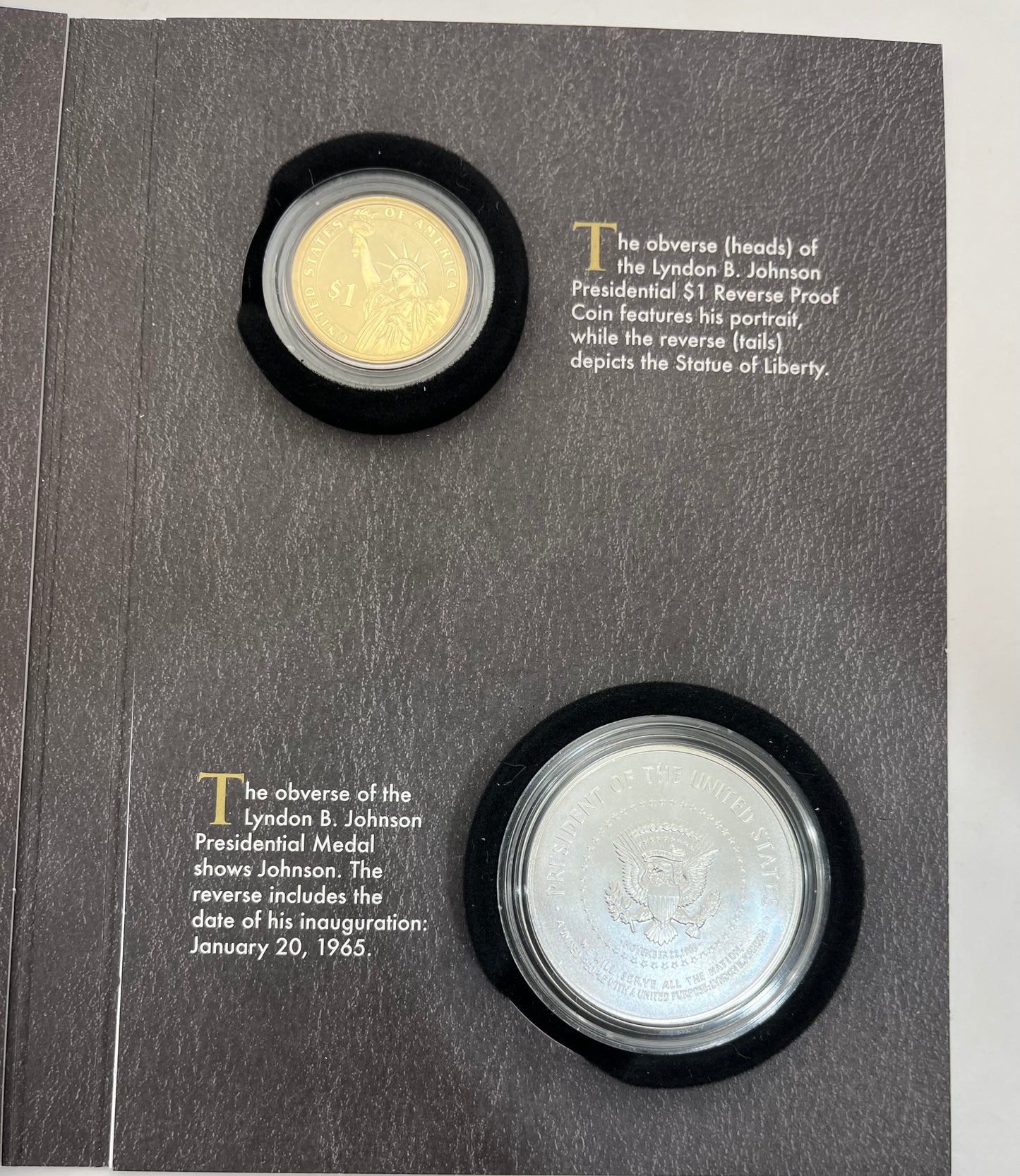 2015 Coin and Chronicles Set Lyndon B Johnson