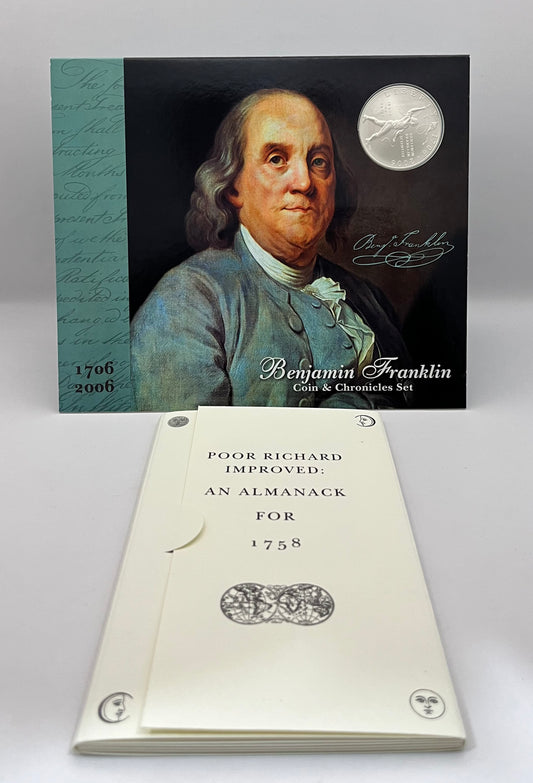 2006 Benjamin Franklin Coin And Chronicles Set