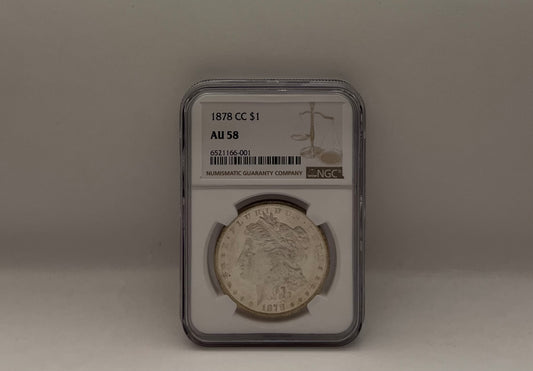 1878 CC $1 AU 58