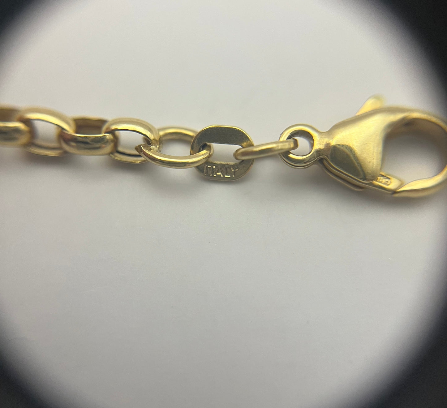 14K Italian Yellow Gold Chain Necklace