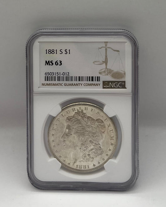 1881 S $1 MS 63