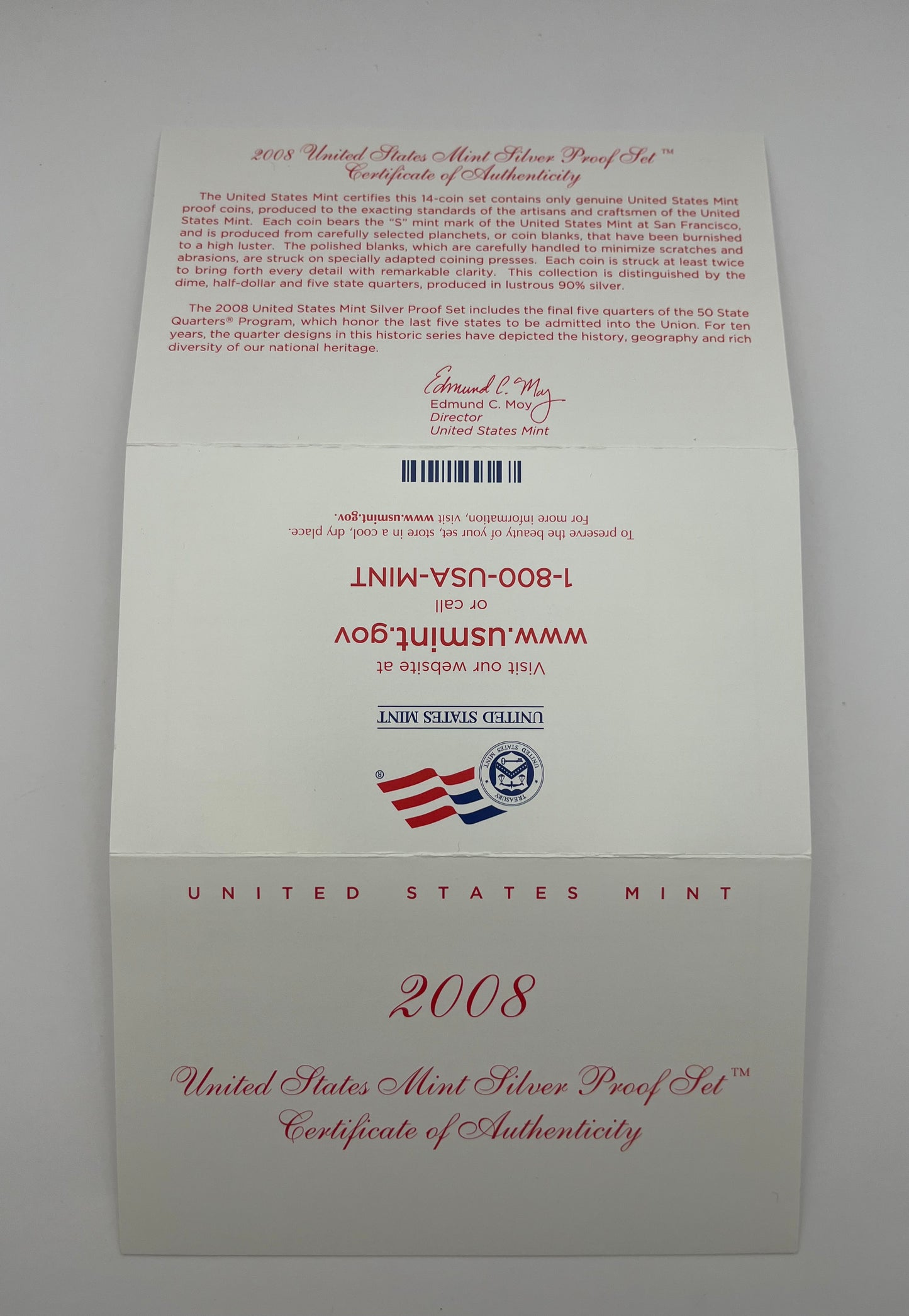 2008 United States Mint Silver Proof Set