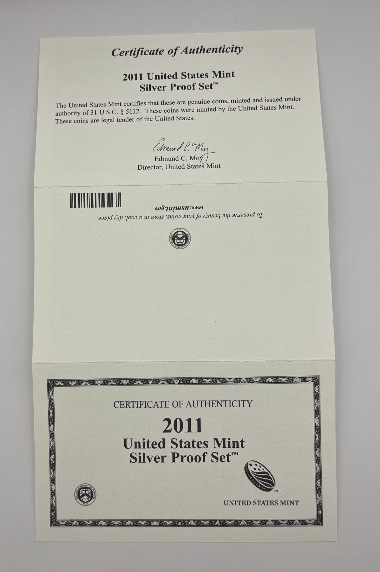 2011 United States Mint Silver Proof Set