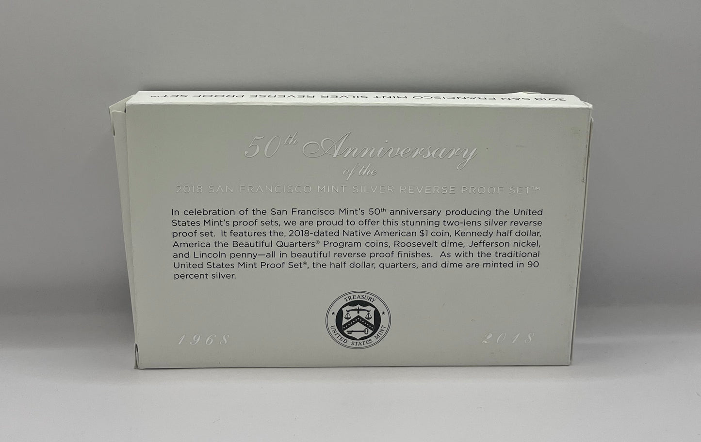 2018 San Francisco Mint Silver Reverse Proof Set