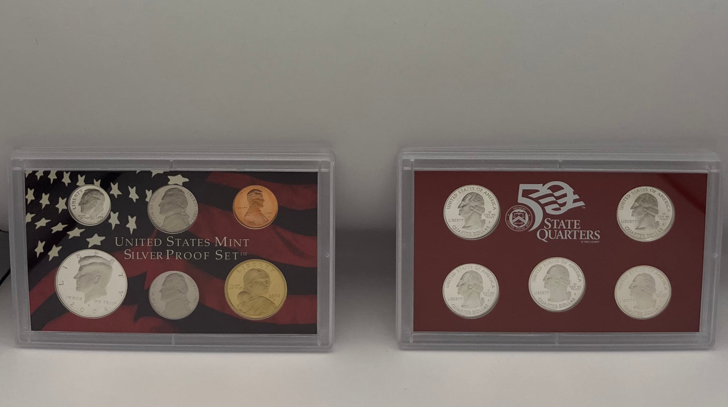 2004 United States Mint Silver Proof Set