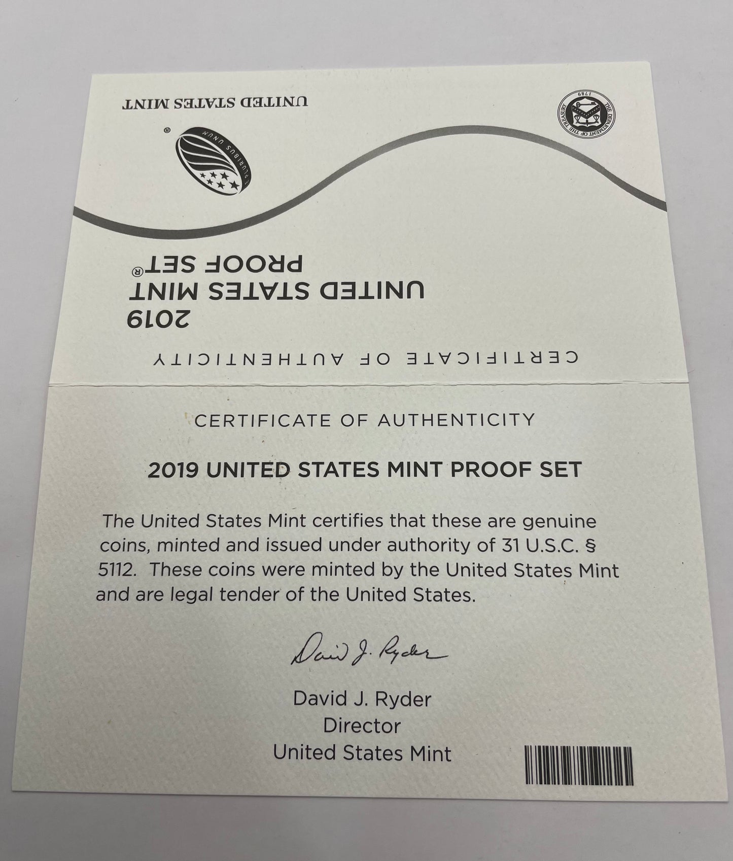 2019 United States Mint Proof Set