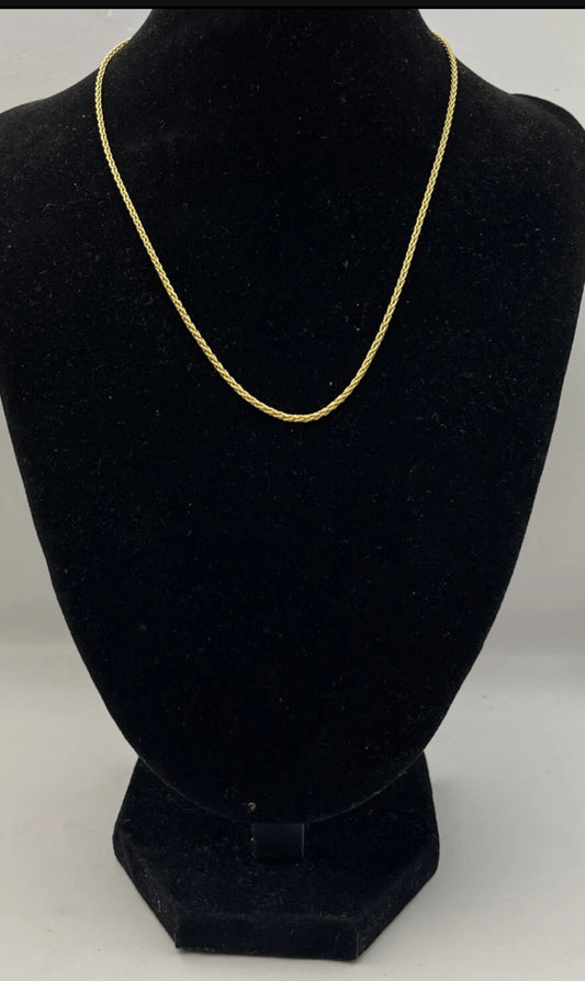 18k yellow gold necklace