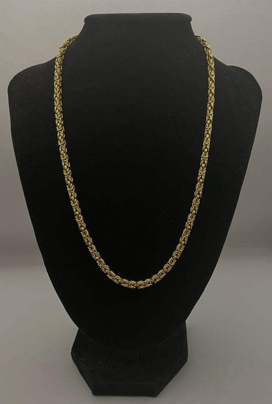 18K Yellow Gold Chain Necklace