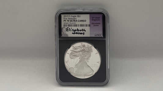 2019 S Eagle $1 First Releases PF 70 Ultra Cameo