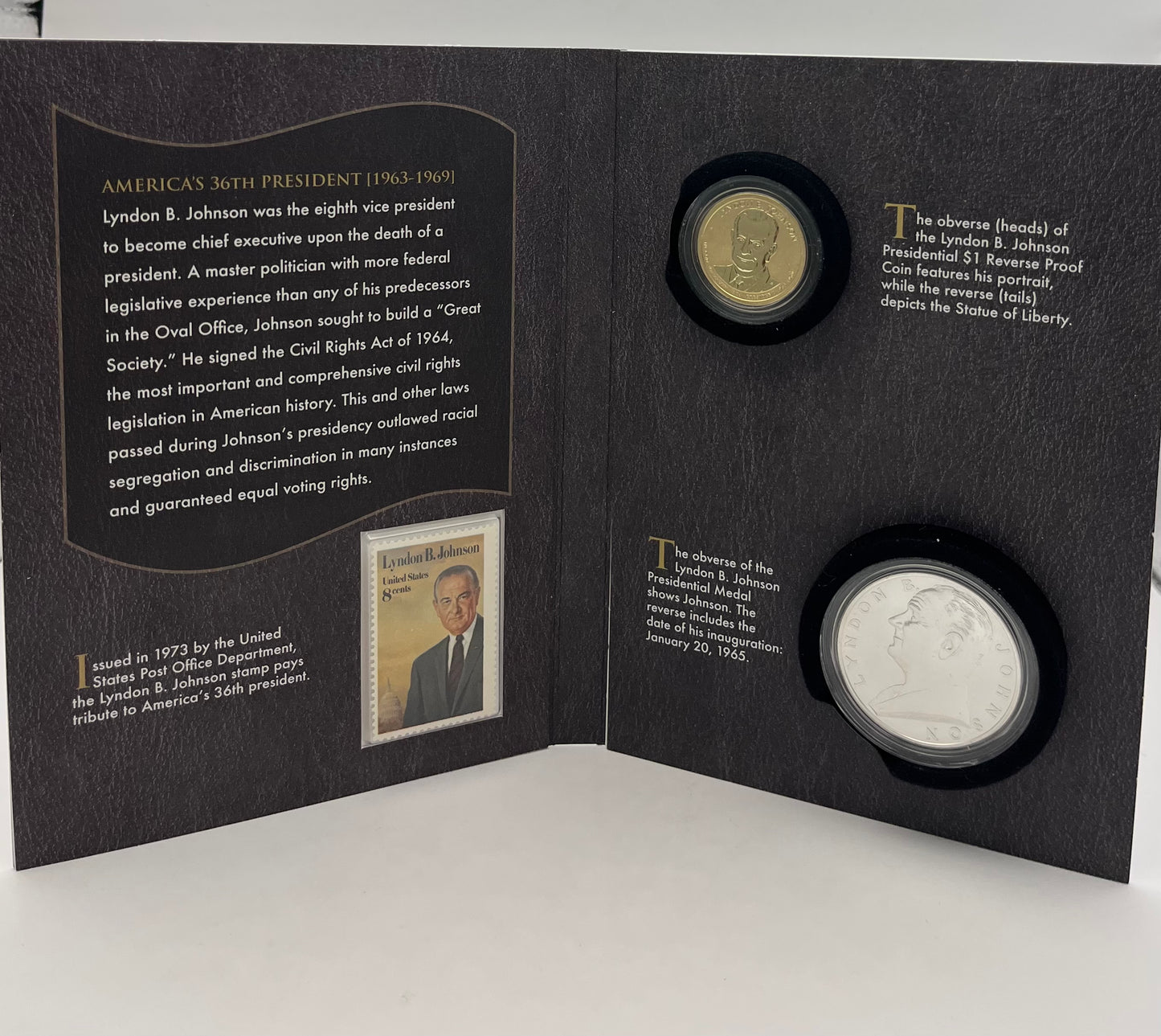 2015 Coin and Chronicles Set Lyndon B Johnson