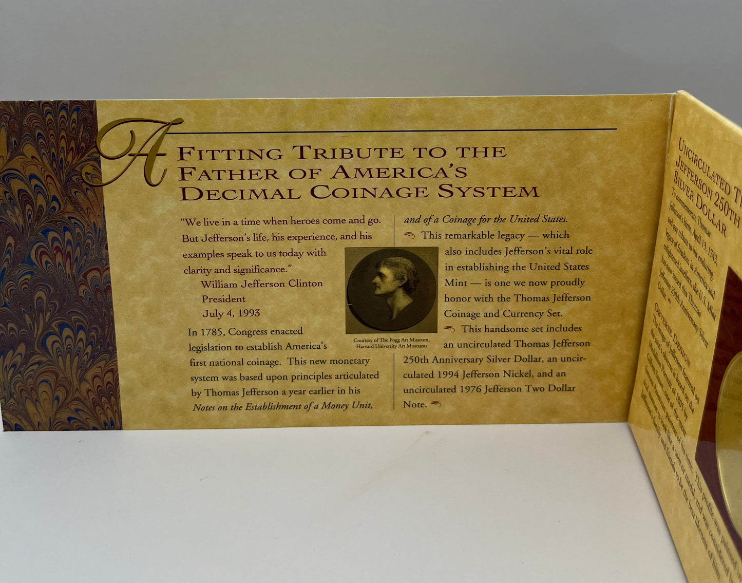 Thomas Jefferson Coinage and Currency Set