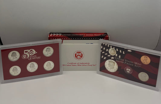 1999 United States Mint Silver Proof Set